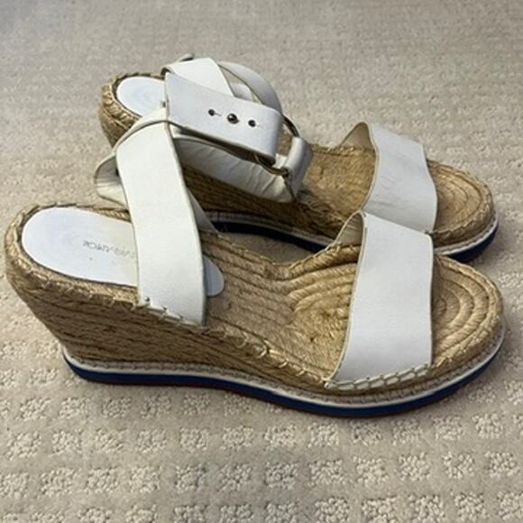 Tony Bianco Emma White Monaco Espadrille Wedges Size 8 - Picture 1 of 8